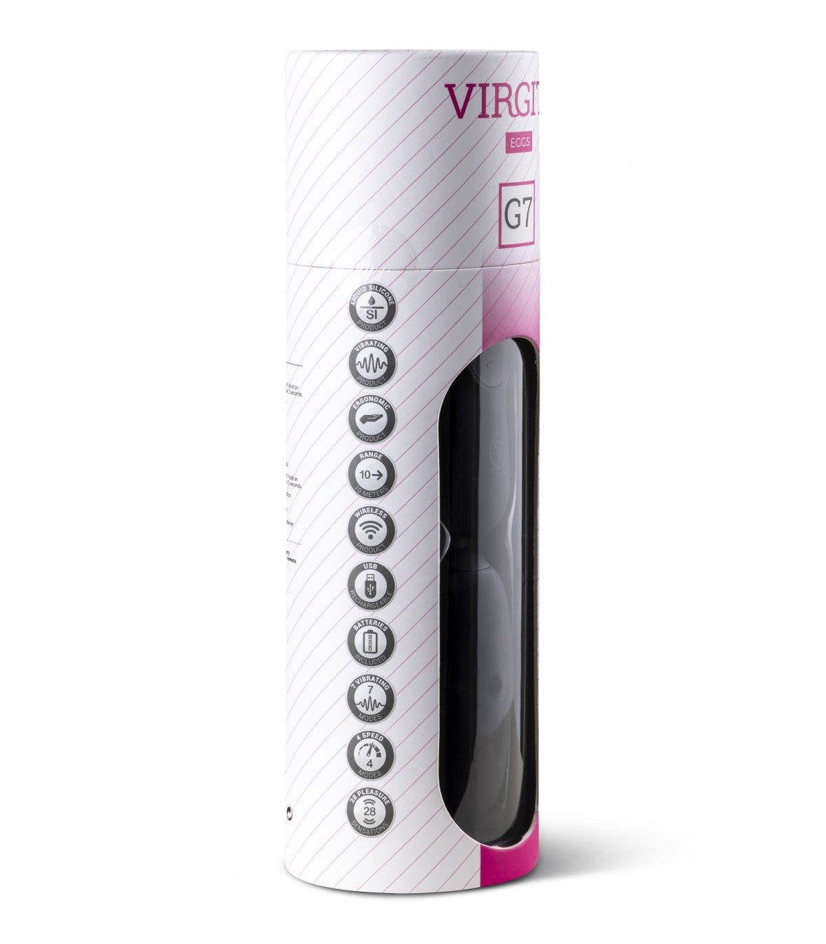 RECHARGEABLE EGG VIBRATOR G7 BLACK