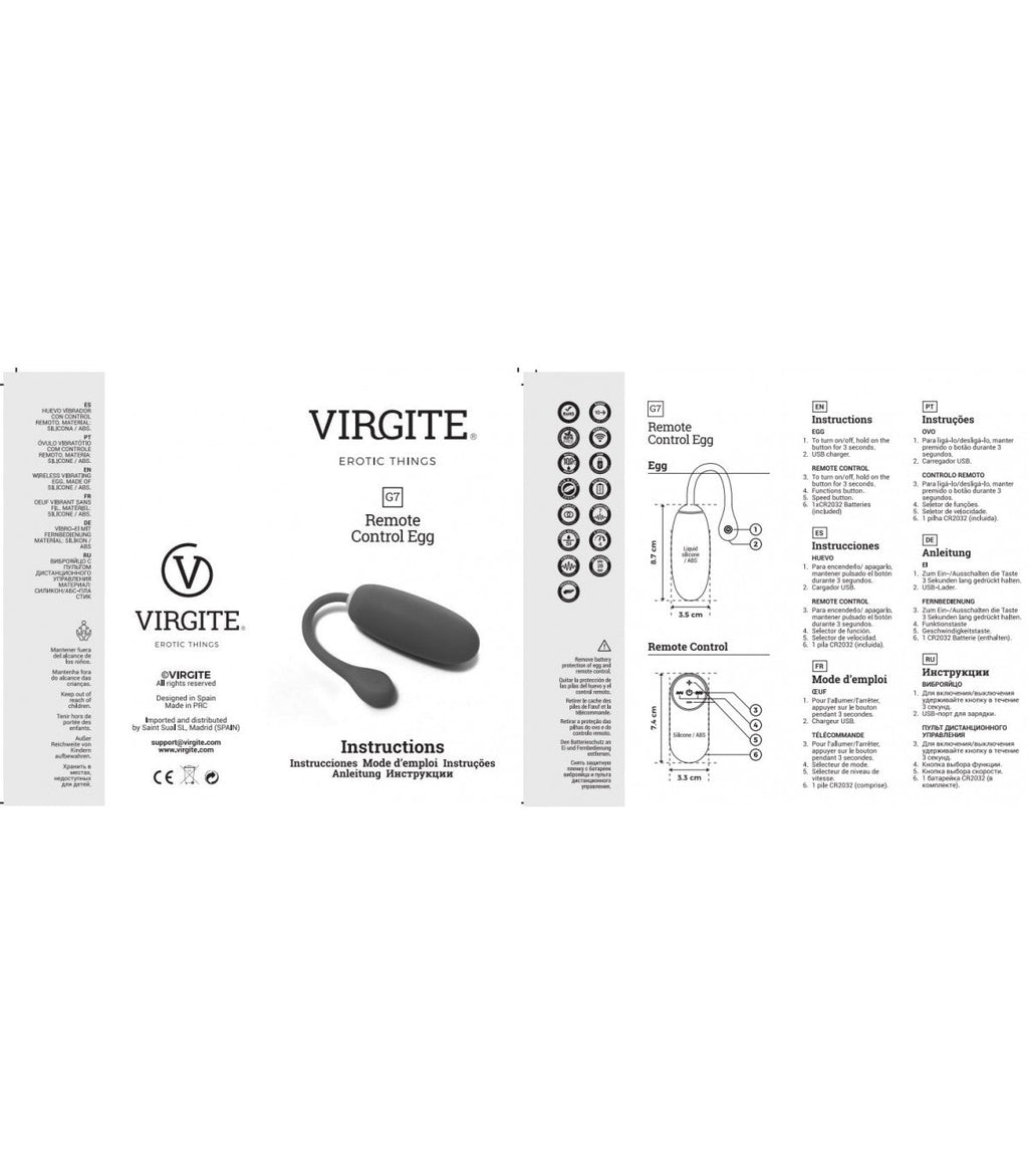 RECHARGEABLE EGG VIBRATOR G7 BLACK