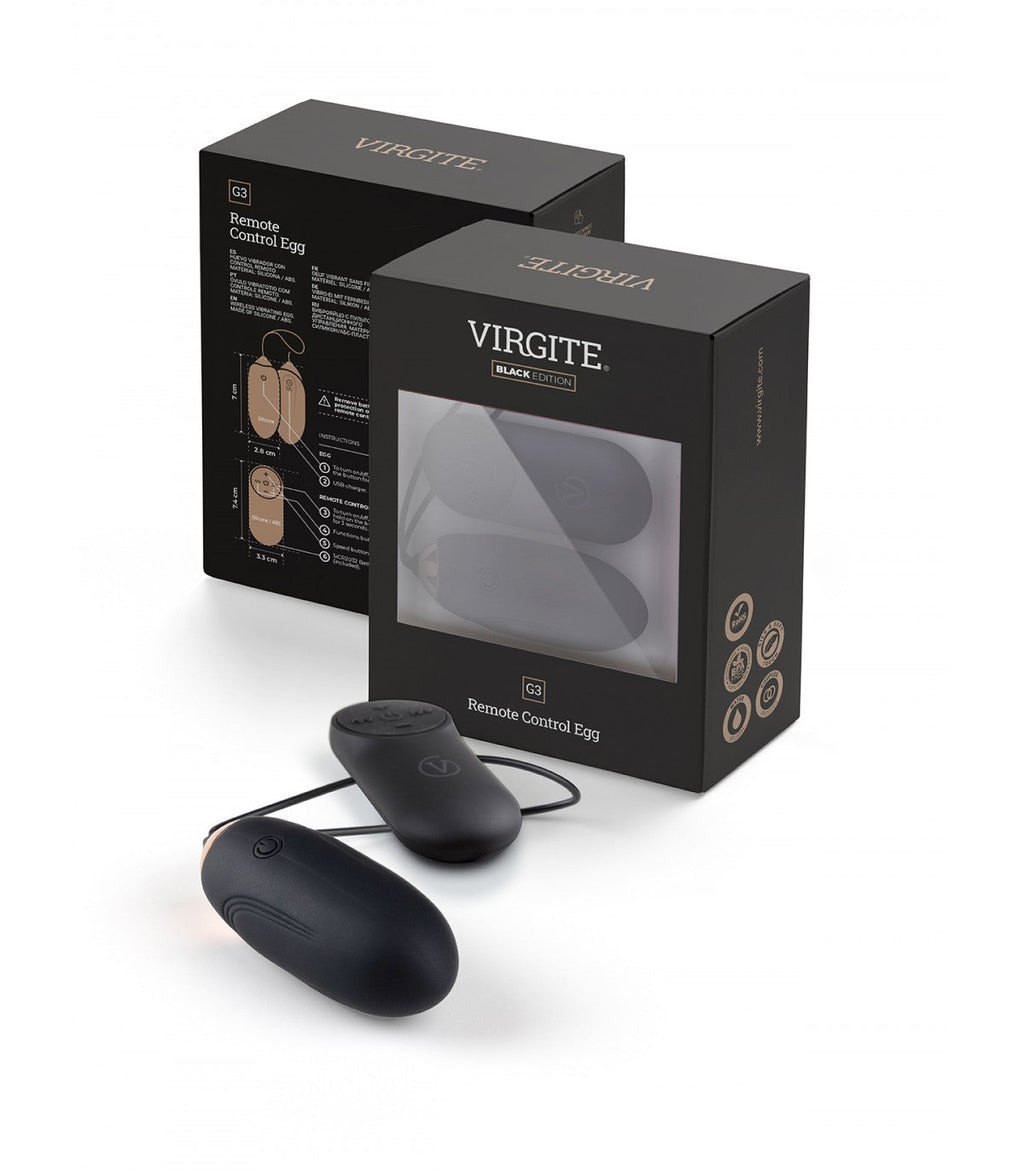 G3 RECHARGEABLE VIBRATING EGG BLACK EDITION