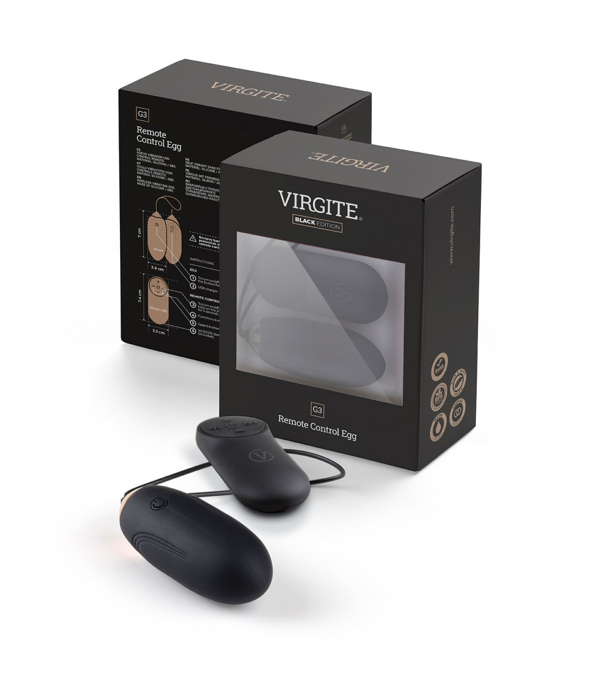 G3 RECHARGEABLE VIBRATING EGG BLACK EDITION
