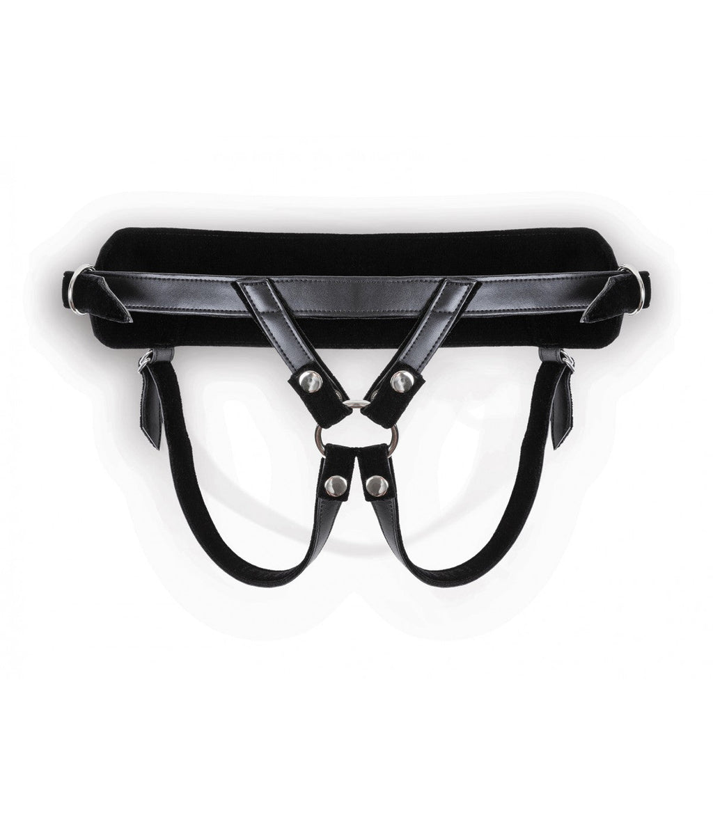 HARNESS WITH BLACK DILDO SIZE M