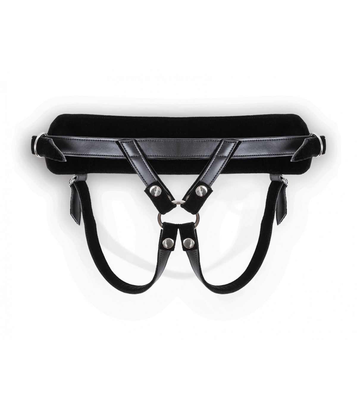 HARNESS WITH BLACK DILDO SIZE M