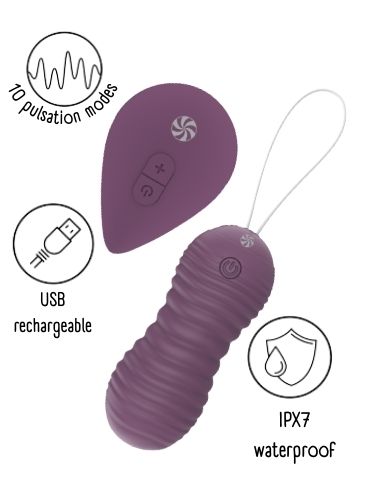 Lola Games - Era Pulsating Vibrating Egg - Purple
