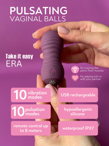Lola Games - Era Pulsating Vibrating Egg - Purple