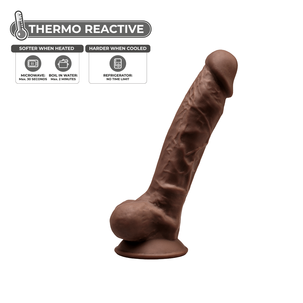 Silexd - Premium Silicone Dildo Mod. 1 7" - Brown