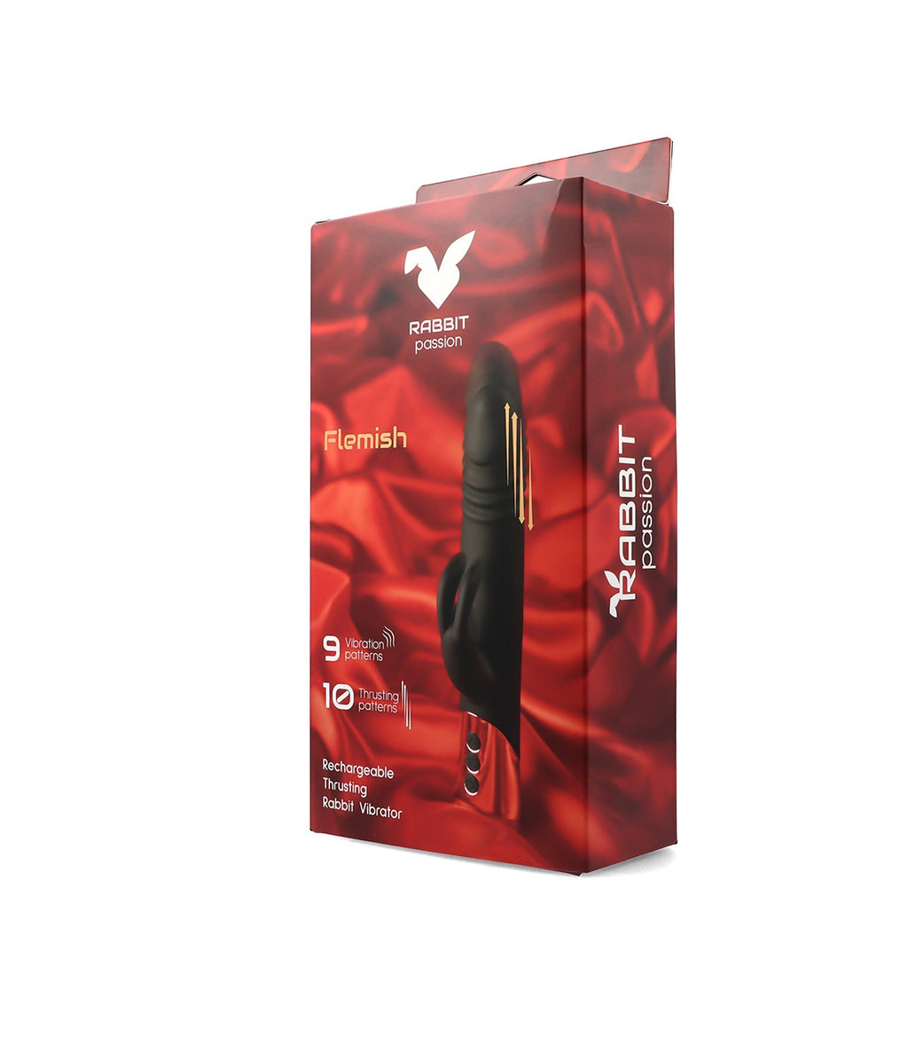 RECHARGEABLE FLEMISH ROTATING RABBIT VIBRATOR