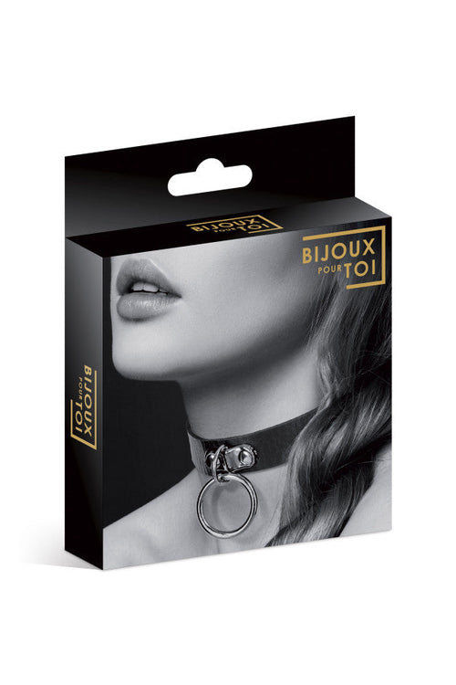 Bijoux Pour Toi - Ring Collar - Black