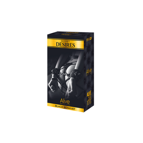 Alive - Secret Desires BDSM Kit - 8 Pieces - Black