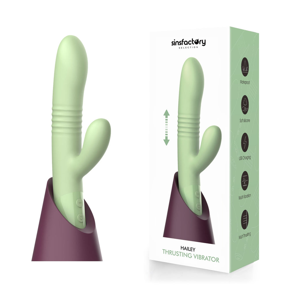 SinsFactory Selection - Thrusting Vibrator - Hailey - Green