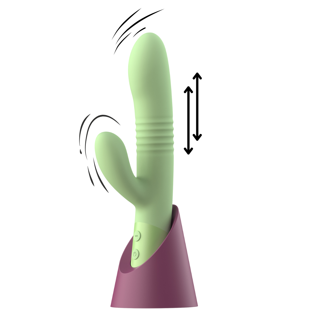 SinsFactory Selection - Thrusting Vibrator - Hailey - Green