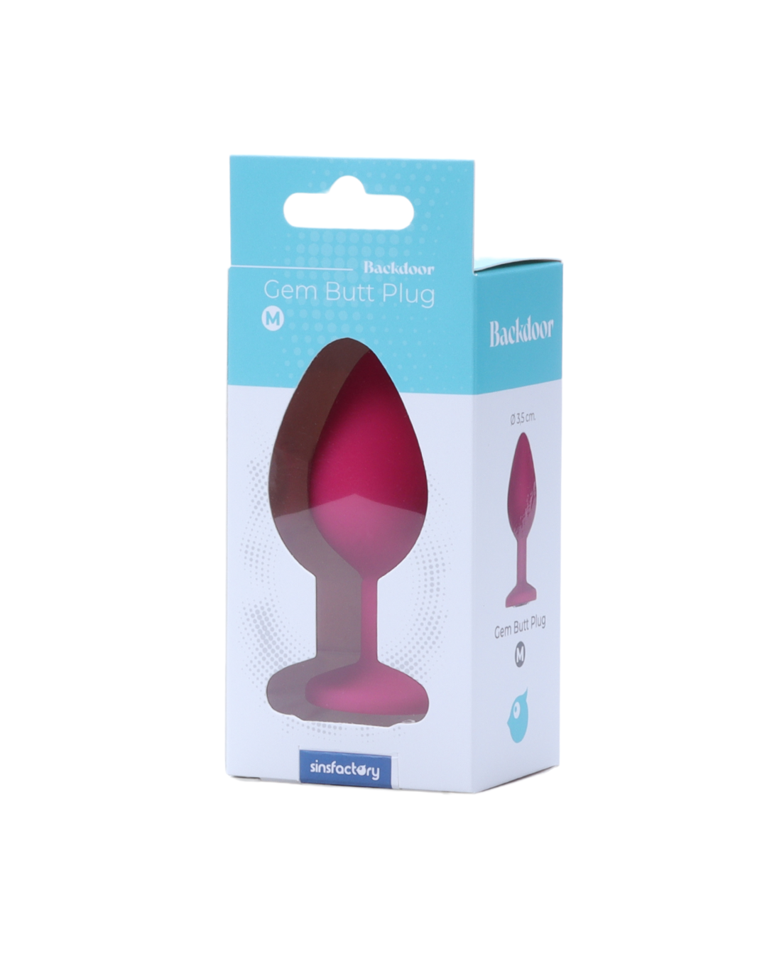 SinsFactory - Gem Butt Plug - M - Fuchsia