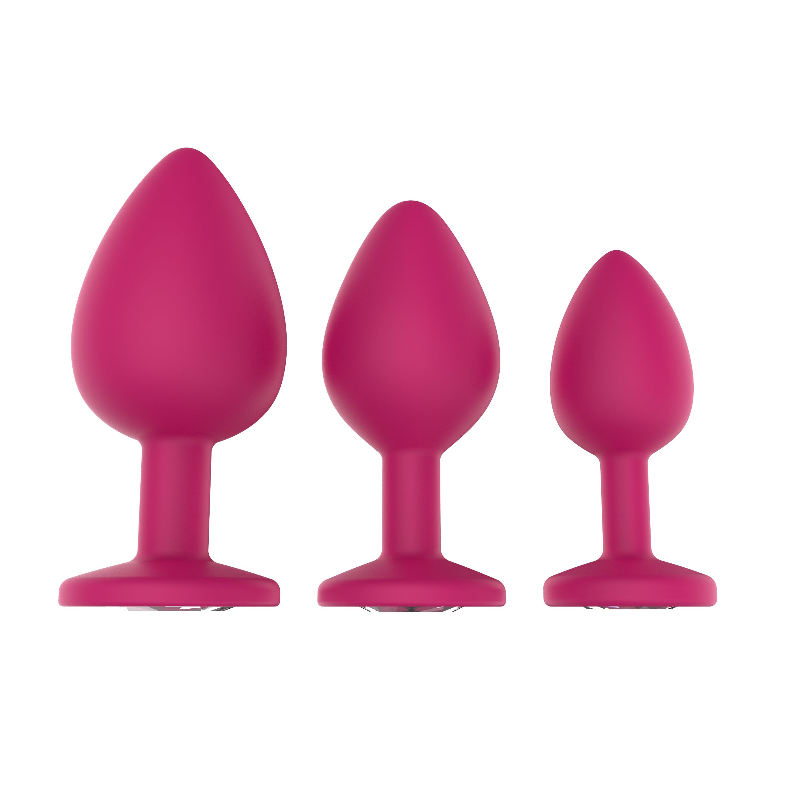 SinsFactory - Gem Butt Plug - M - Fuchsia