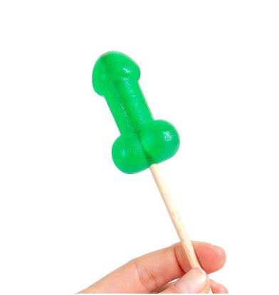 Secret Play - Penis-Shaped Cooling Lollipop - Mint Flavor