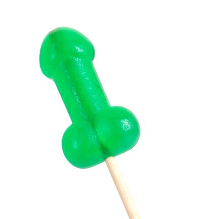 Secret Play - Penis-Shaped Cooling Lollipop - Mint Flavor