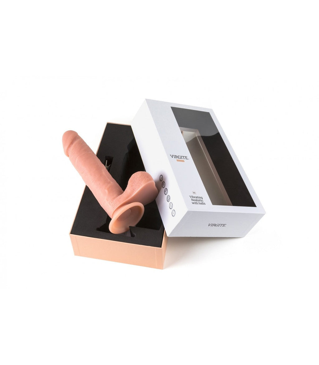 REALISTIC VIBRATOR R6" 24.5 CM WITH REMOTE CONTROL