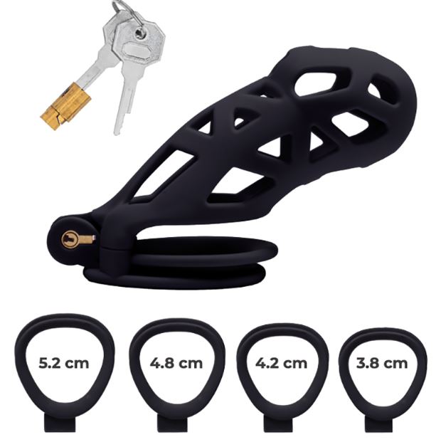 Fantasy Toys - Chastity Belt in ABS L - Black