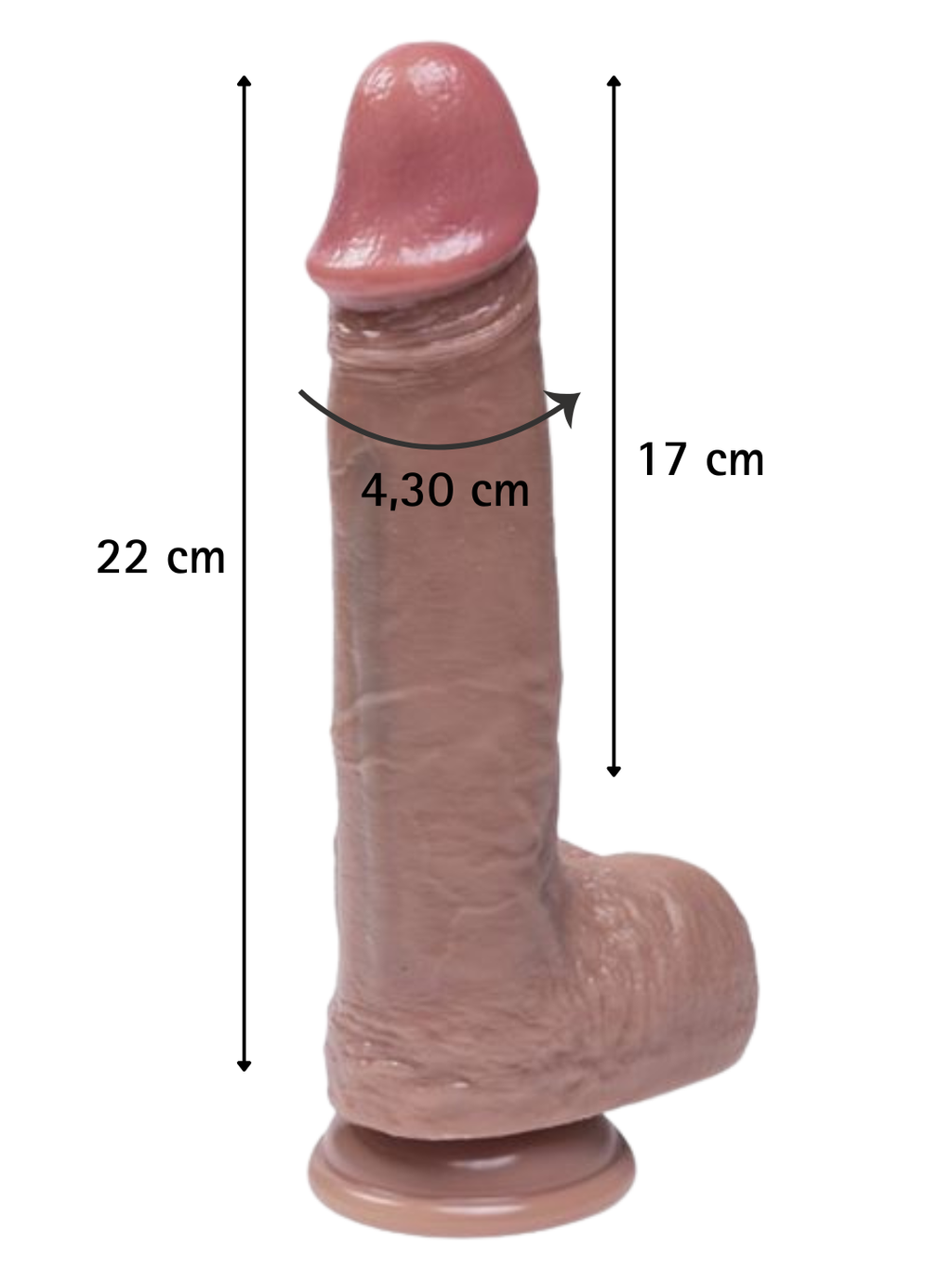 Fantasy Toys - Ultra-Realistic Soft Skin Dildo - 22 cm