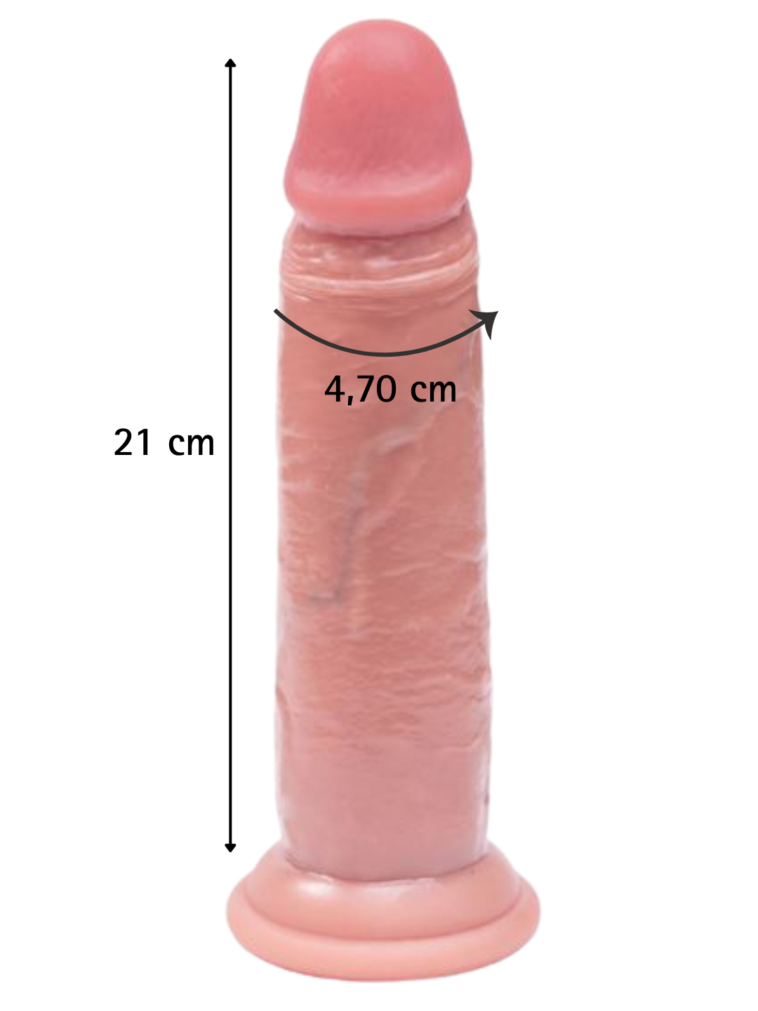 Fantasy Toys - Ultra Realistic Soft Skin Dildo - 21 cm