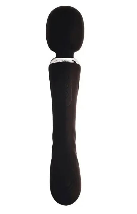 Fantasy Toys - 2-in-1 Wand and G-Spot Vibrator - Black - Pontus