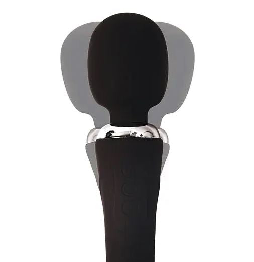 Fantasy Toys - 2-in-1 Wand and G-Spot Vibrator - Black - Pontus