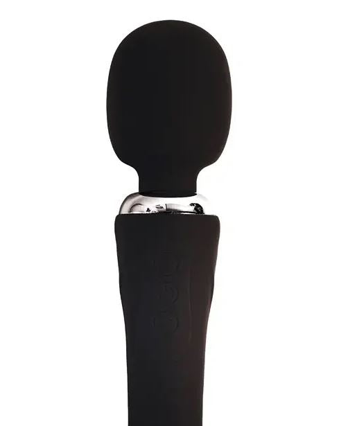 Fantasy Toys - 2-in-1 Wand and G-Spot Vibrator - Black - Pontus