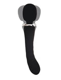 Fantasy Toys - 2-in-1 Wand and G-Spot Vibrator - Black - Pontus