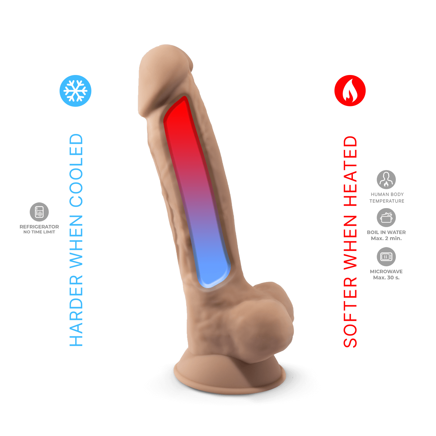 Silexd - Premium Silicone Dildo Mod.1 7'' - Flesh Color