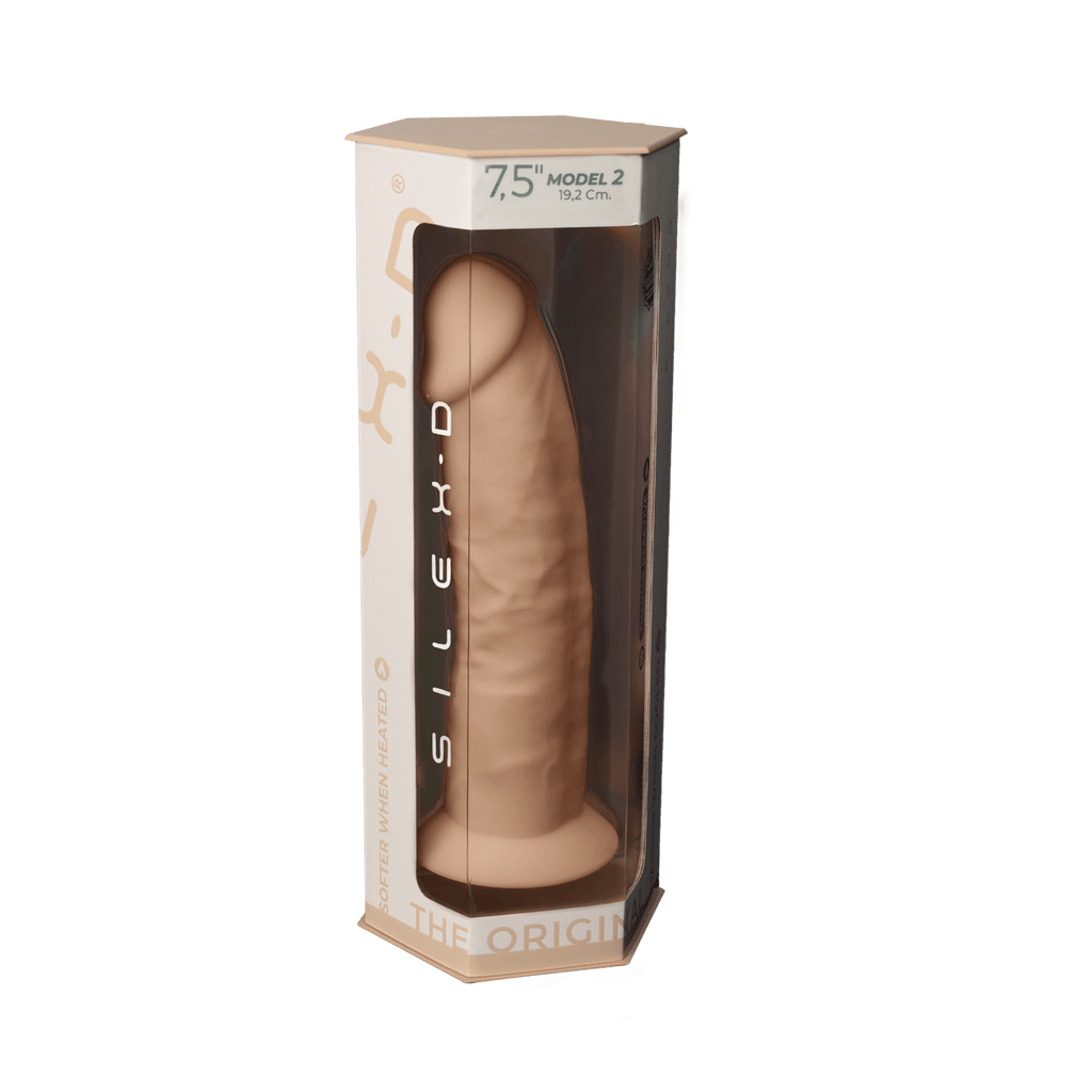 Silexd - Premium Silicone Dildo Mod.2 7.5'' - Flesh-colored