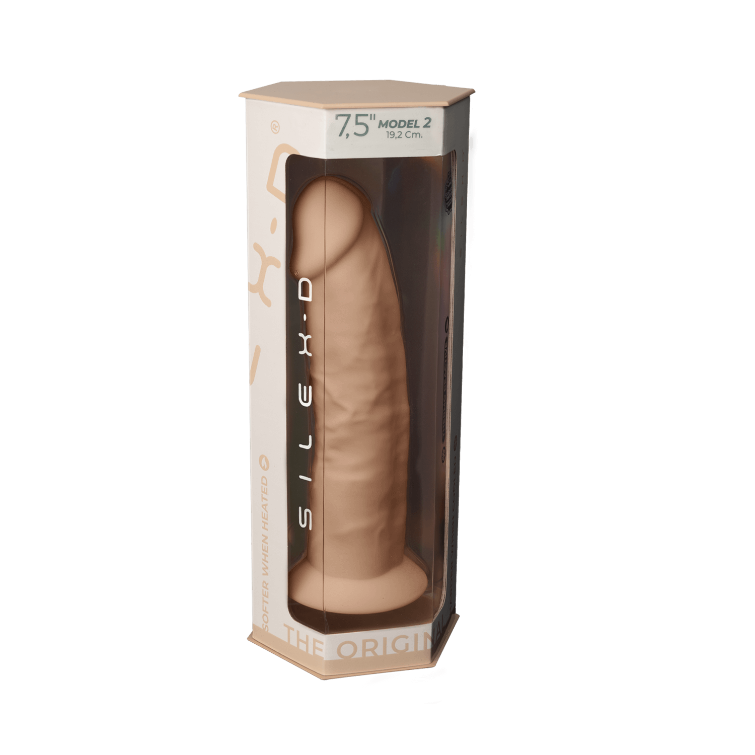 Silexd - Premium Silicone Dildo Mod.2 7.5'' - Flesh-colored