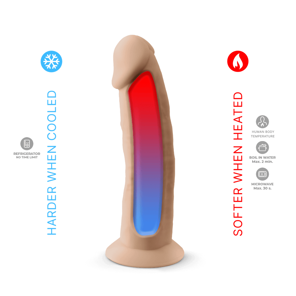Silexd - Premium Silicone Dildo Mod.2 7.5'' - Flesh-colored