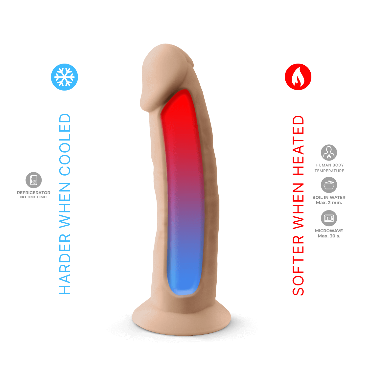 Silexd - Premium Silicone Dildo Mod.2 7.5'' - Flesh-colored