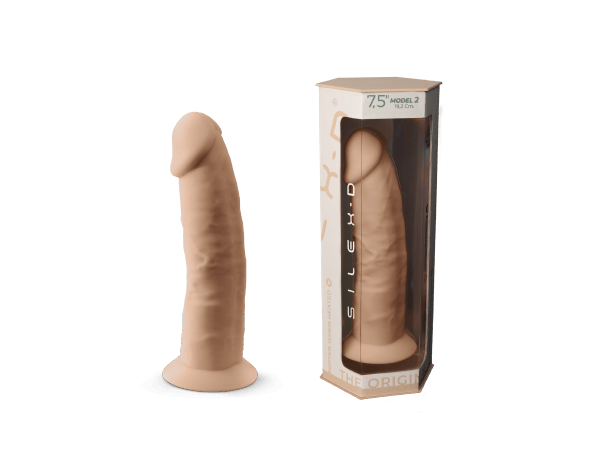 Silexd - Premium Silicone Dildo Mod.2 7.5'' - Flesh-colored