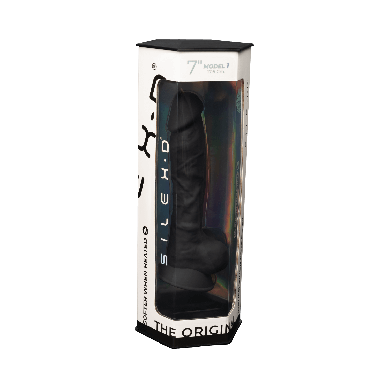 Silexd - Premium Silicone Dildo Mod.1 7'' - Black