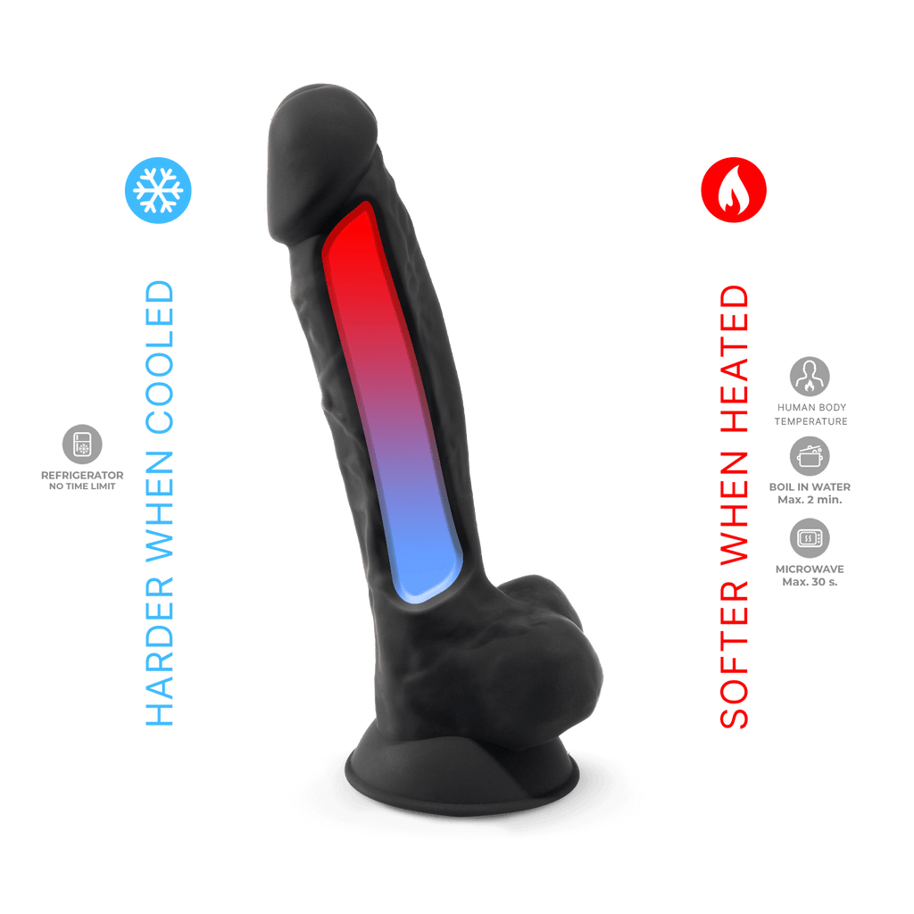 Silexd - Premium Silicone Dildo Mod.1 7'' - Black
