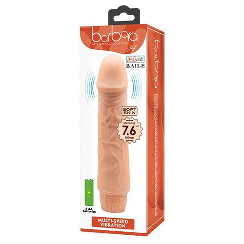 Barbara Jeff Multi-Speed Realistic Vibrator 7.6"
