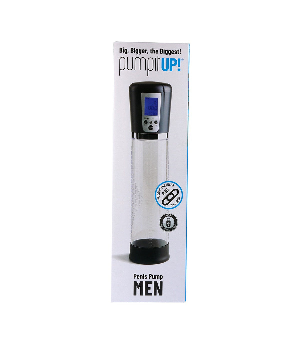 AUTOMATIC PENIS PUMP WITH USB DISPLAY GREY