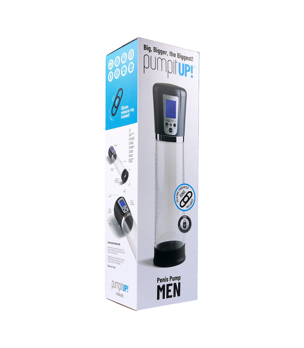 AUTOMATIC PENIS PUMP WITH USB DISPLAY GREY
