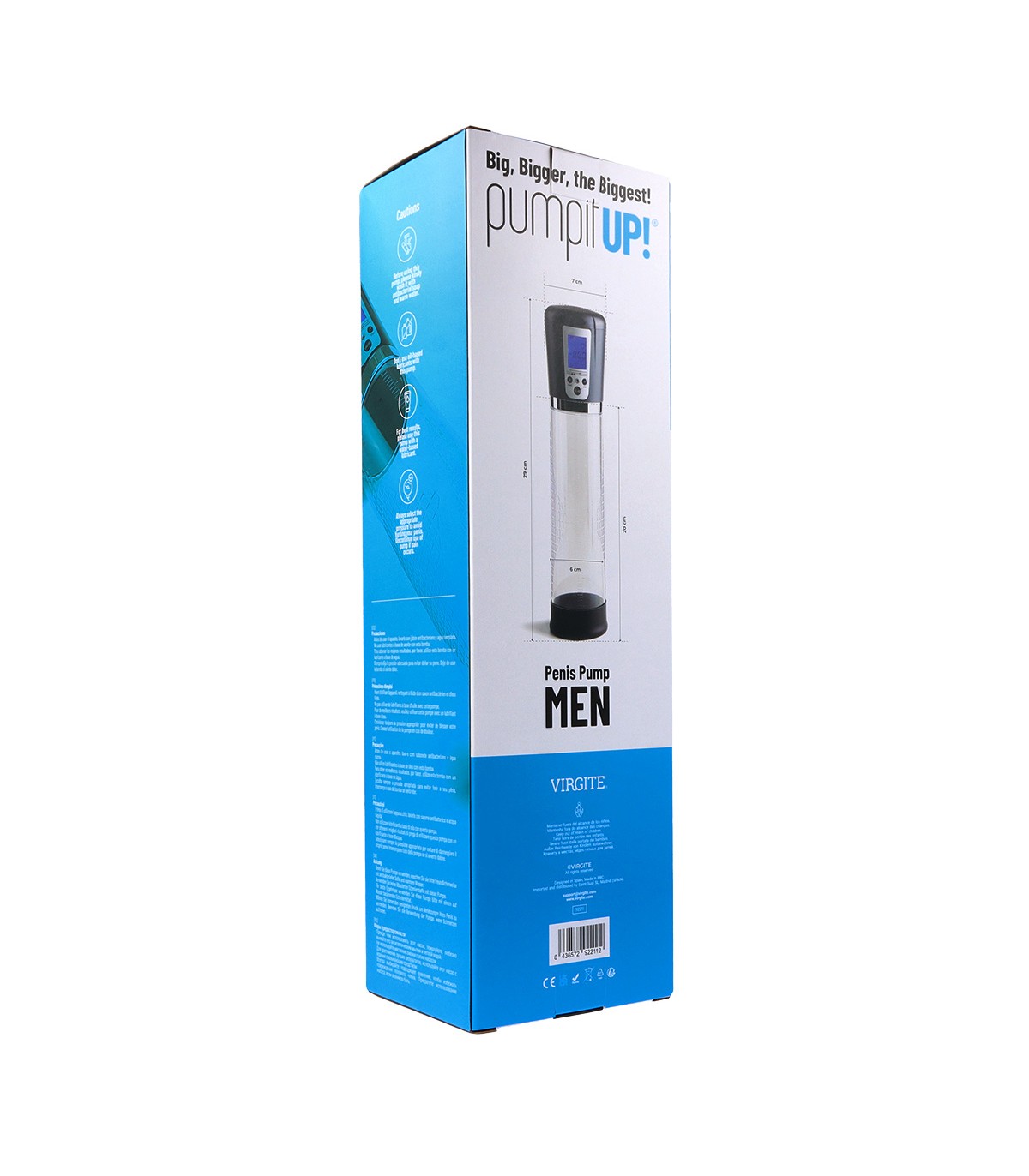 AUTOMATIC PENIS PUMP WITH USB DISPLAY GREY