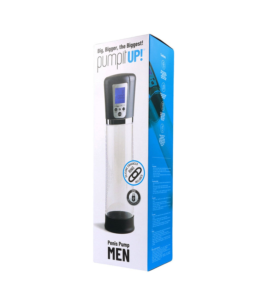 AUTOMATIC PENIS PUMP WITH USB DISPLAY GREY