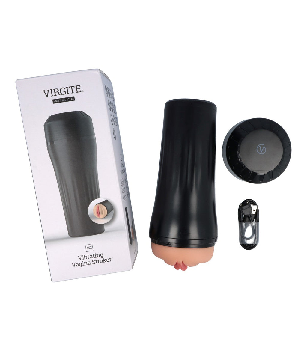 M2 USB VIBRATING MASTURBATOR FLESH VAGINA