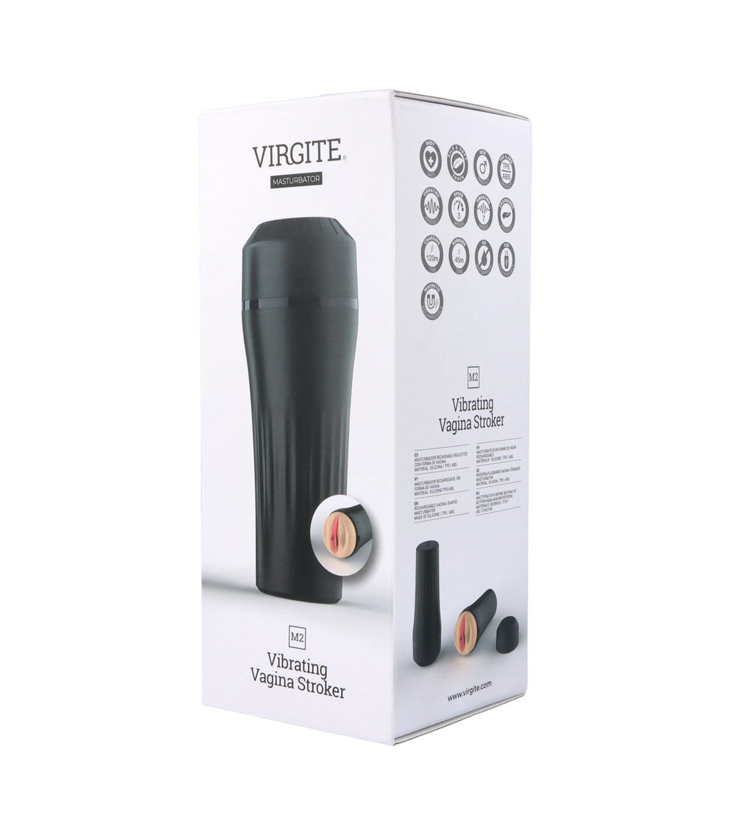 M2 USB VIBRATING MASTURBATOR FLESH VAGINA