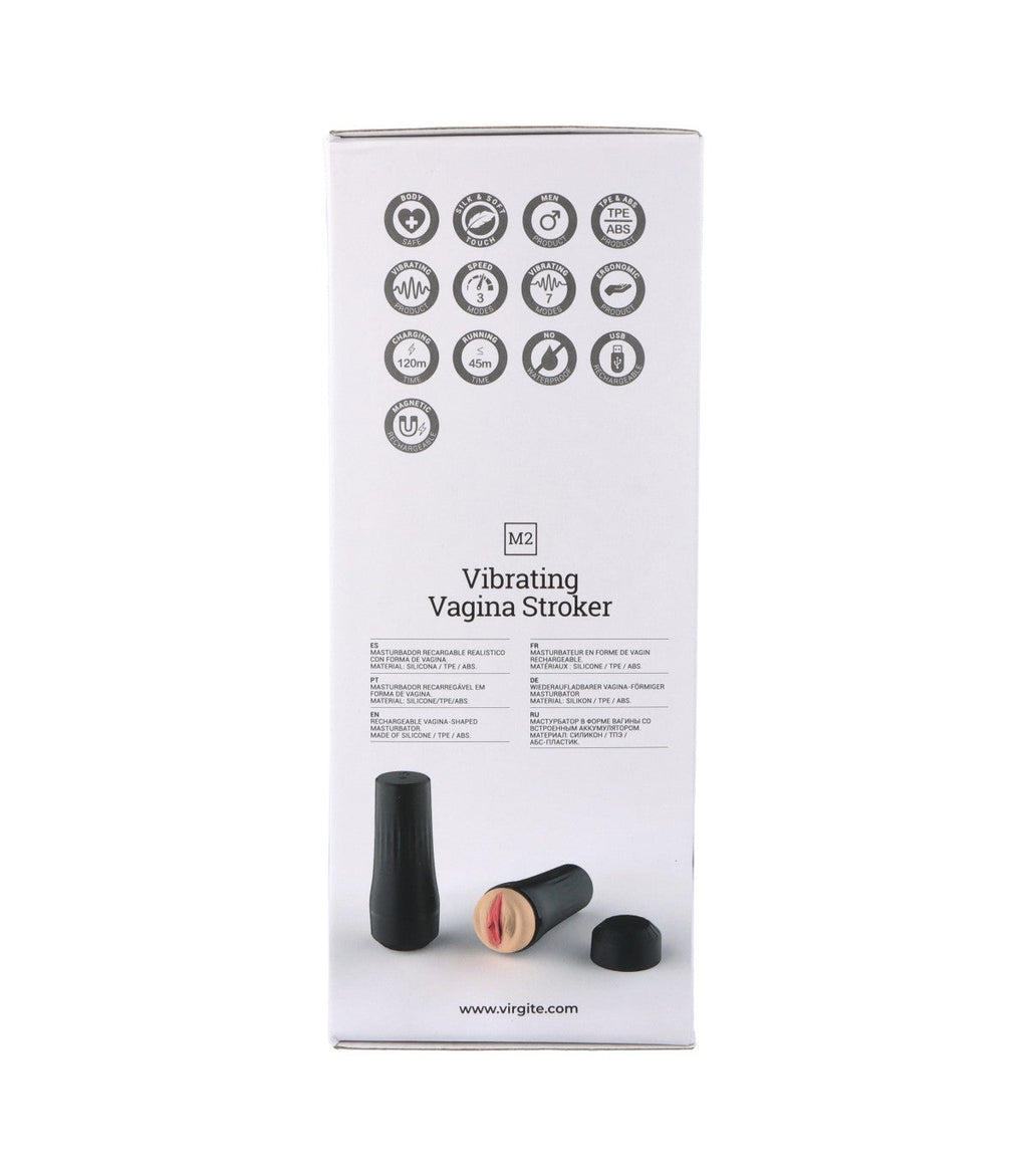 M2 USB VIBRATING MASTURBATOR FLESH VAGINA