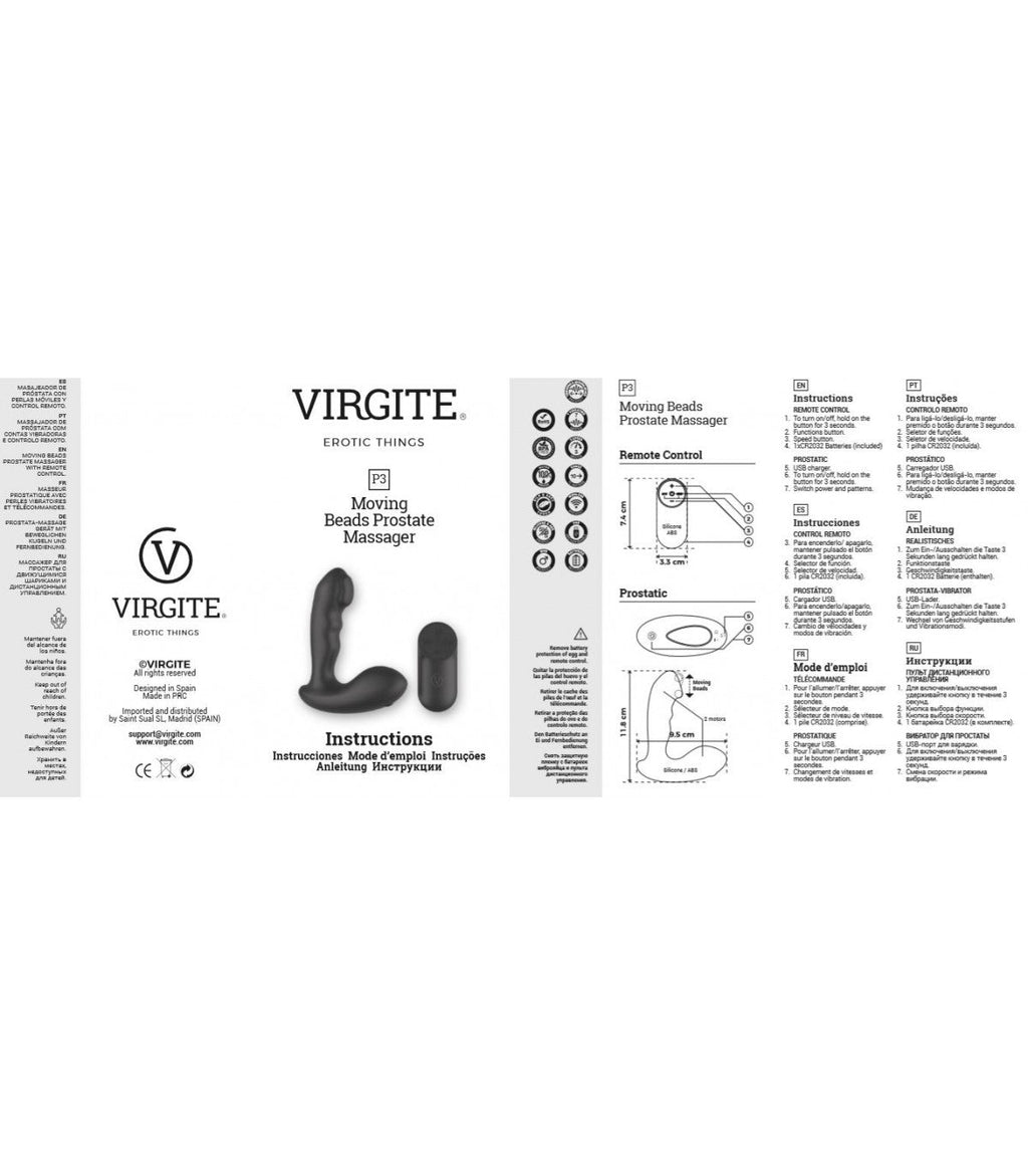 P3 PROSTATE VIBRATOR WITH REMOTE CONTROL