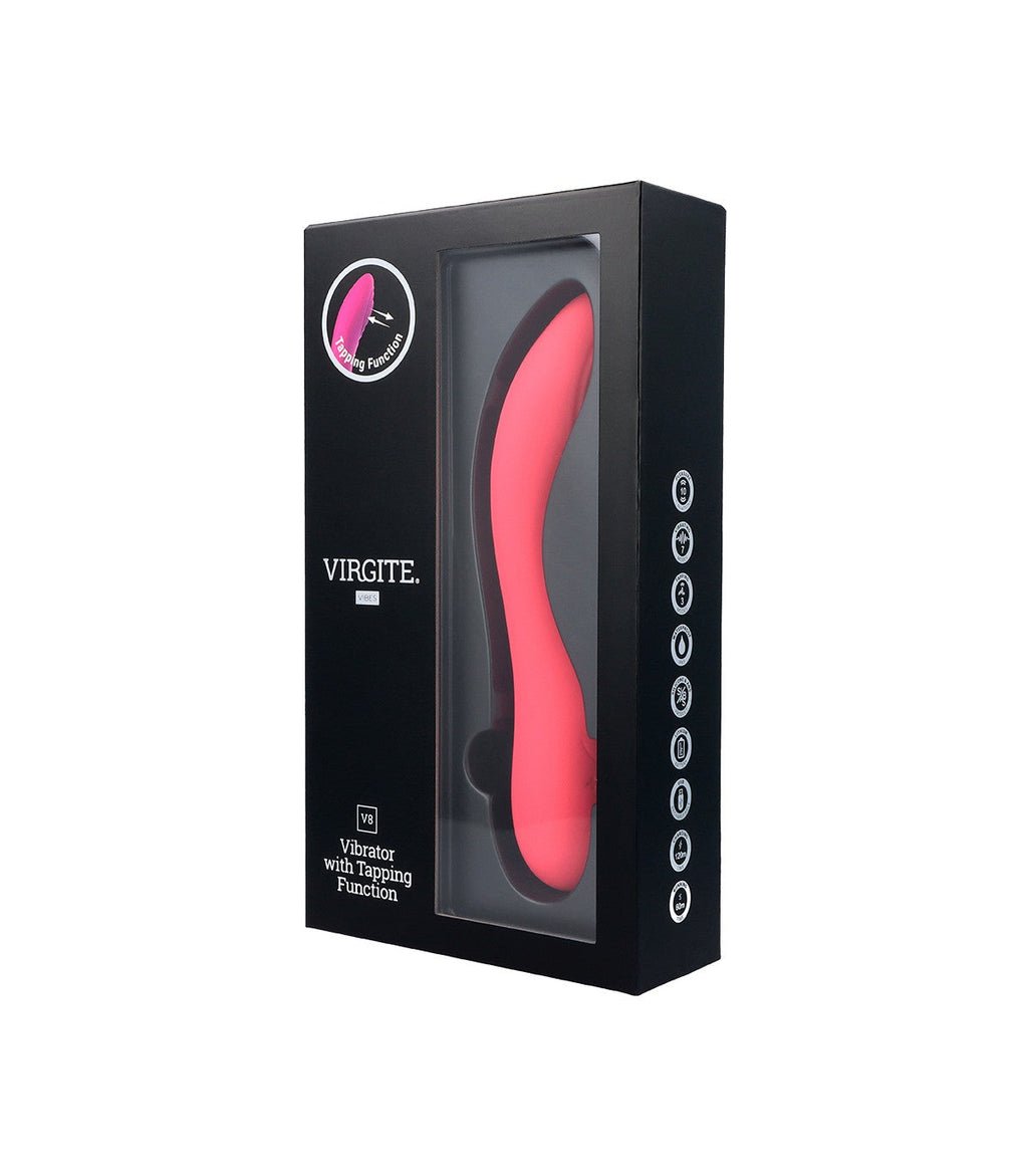 RECHARGEABLE PINK V8 TAPPING VIBRATOR