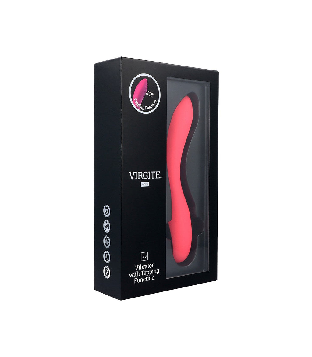 RECHARGEABLE PINK V8 TAPPING VIBRATOR
