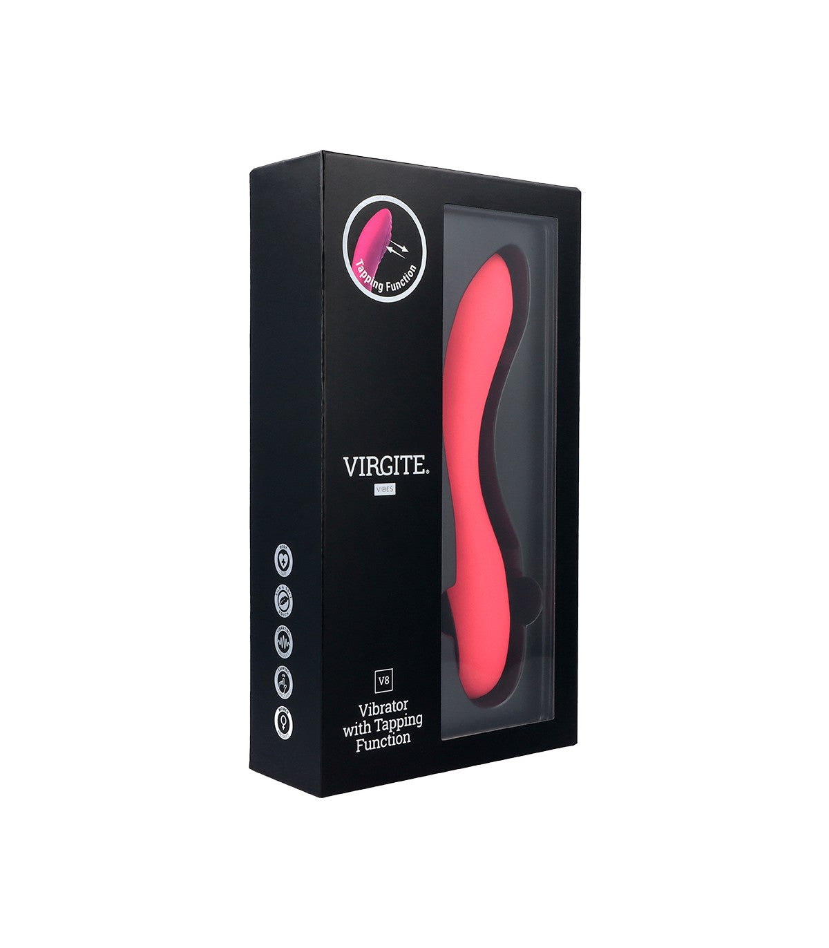 RECHARGEABLE PINK V8 TAPPING VIBRATOR