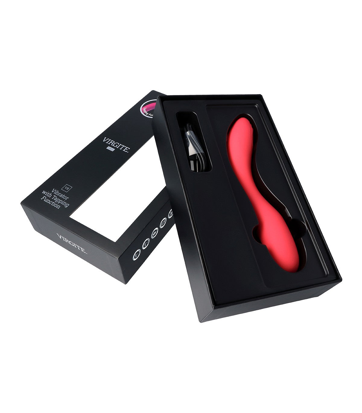 RECHARGEABLE PINK V8 TAPPING VIBRATOR