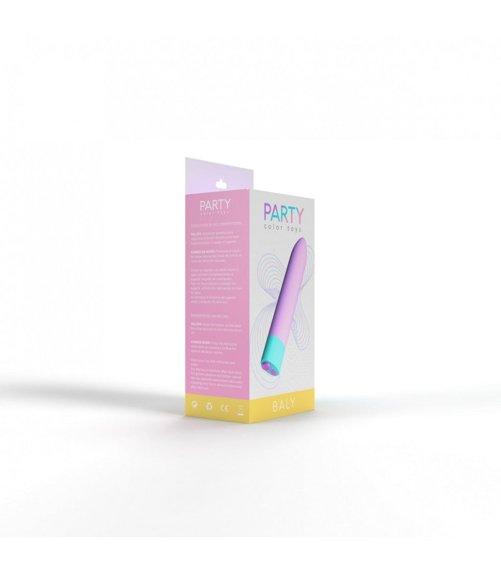 RECHARGEABLE VIBRATING BULLET BALY 10 INTENSITIES LILAC