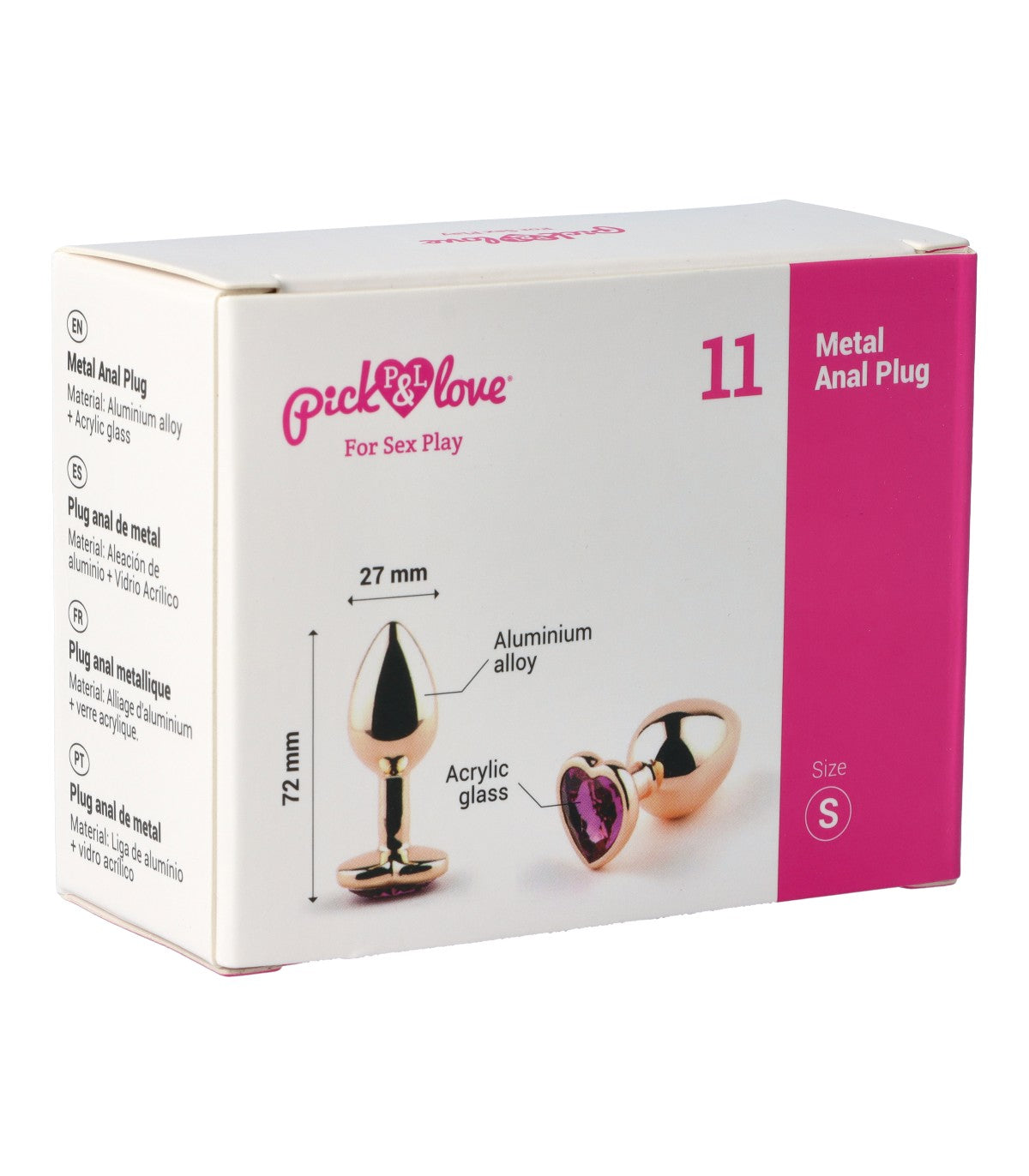 No. 11 METAL BUTT PLUG SIZE S