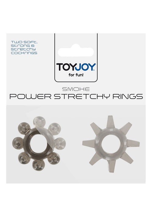 2-Pack Grey Power Stretchy Elastic Rings